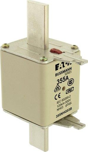 Sicherungseinsatz Niederspannung 355 A AC 500 V NH03 gL/gG IEC 