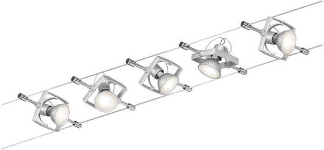Wire System Set Mac II max. 5x10W GU5,3 Chrom matt 