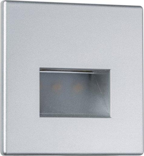 Wandeinbauleuchte Set Edge eckig LED 1x1,1W 230V Chrom matt 