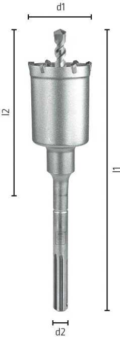 SDS-max Bohrkrone 290/170 Ø 68 mm 