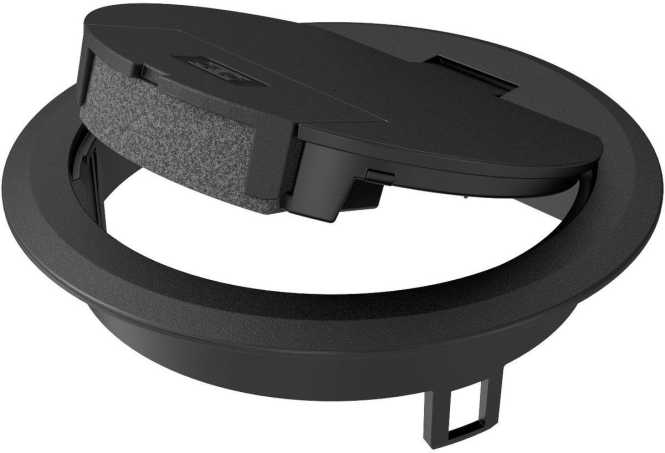 Klappdeckel mit Schnurauslass PA graphitschwarz 9011 