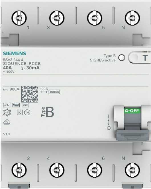 FI-Schutzschalter  40A 4-polig 30mA Typ B kurzverz. 