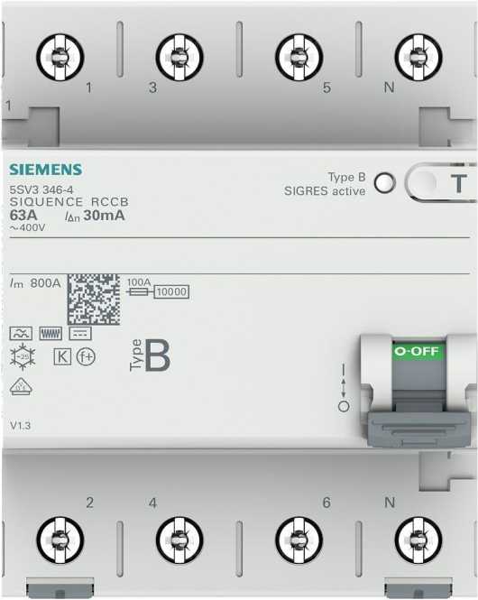 FI-Schutzschalter  63A 4-polig 30mA Typ B kurzverz. 
