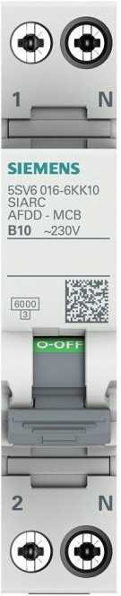 Brandschutzschalter-LS-Kombi 230V, 6kA, 1+N, B, 10A Kompakt (1TE) 