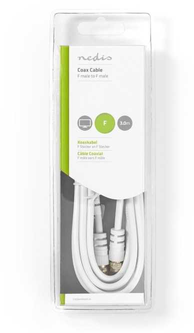 Sat Antennen Anschlusskabel F-Stecker - F-Stecker 3,0 m 