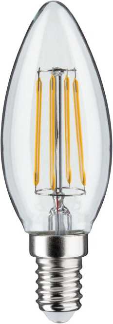LED Filament Kerzenlampe 470lm E14 4,8W klar dim 2700K 230V 