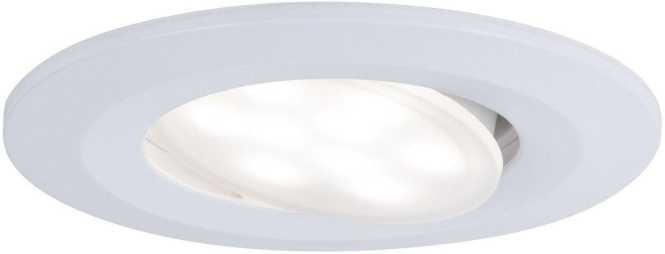 Einbauleuchten Set Calla IP65 rund schwenkbar LED 680lm 4000K 6W Weiß matt 