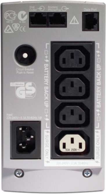 APC Back-UPS 650 VA - 230 V / USV-System mit Überspannungsschutz 