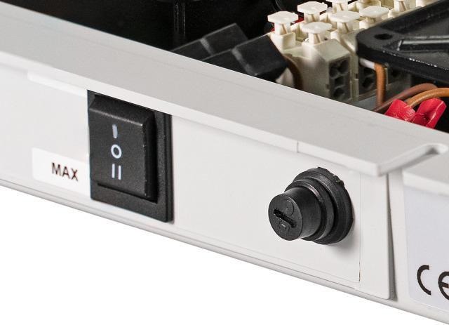 Dachlüfter 2-fach für Netzwerkschrank PRO inkl. Thermostat, grau 