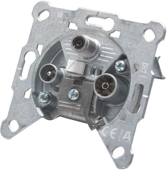 Antennen Steckdose 3-fach Einzeldose 