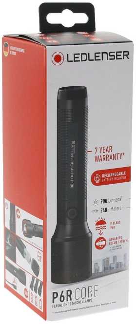 P6R Core LED Taschenlampe 1xAkku max. 900 lm IP68 fokusierbar 