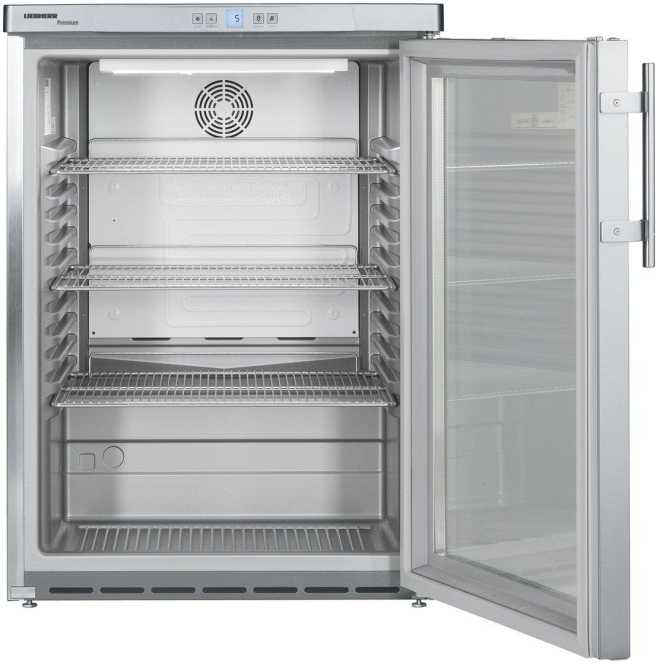 Umluftkühlschrank unterbaufähig mit Isolierglastür FKUv 1663 