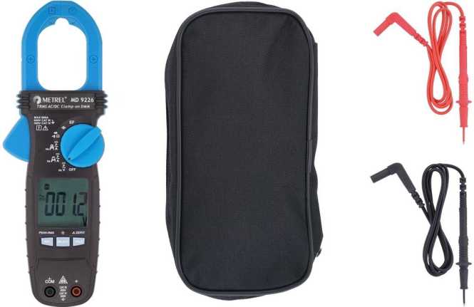 Digitales TRMS AC / DC Stromzangen-Multimeter f. Kapazitäts- und Frequenzmessung 