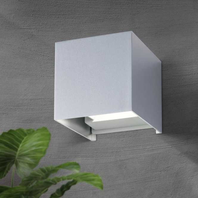 CUBE Außenleuchte 11-1192 Alu LED 2x3W 400lm 3000K IP54 