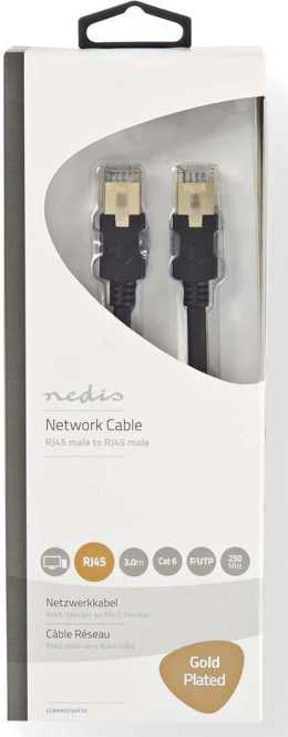 CAT6 F/UTP Netzwerkkabel RJ45 (8P8C)-Stecker - RJ45 (8P8C)-Stecker 3m Anthrazit 