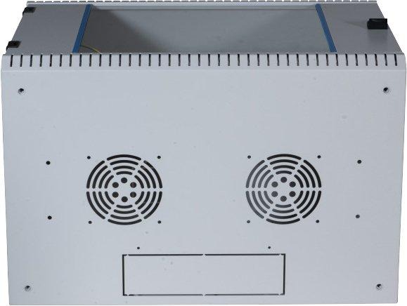 19 Zoll Wandgehäuse fest 1-teilig Tiefe 600mm RAL7035 