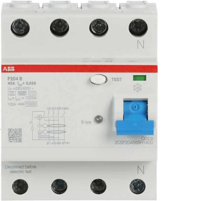 FI-Schutzschalter  40A 4-polig 30mA Typ B 