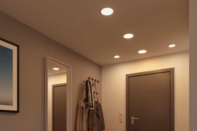 Paneleinbauleuchte LED AREO VariFit IP44 13W 3000K Chrom-matt D:175mm 