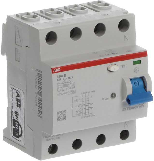 FI-Schutzschalter  63A 4-polig 300mA Typ B 