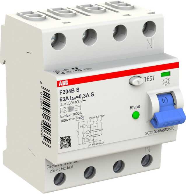 FI-Schutzschalter  63A 4-polig 300mA Typ B selektiv 