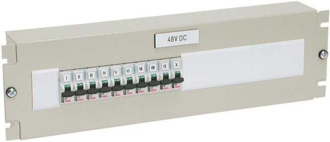 19 Zoll 3HE Energieverteilungs-/Schutzschaltergehäuse, für 18x17.5mm Module, RAL7035 