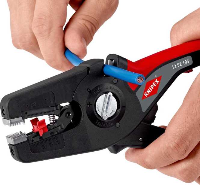 KNIPEX 12 52 195 SB PreciStrip16 Automatische Abisolierzange 195 mm 
