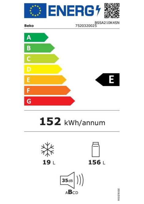 Einbaukühlschrank BSSA210K4SN 