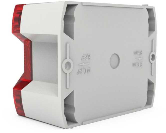 LED-Leuchte PY L-S rot 12-48DC 76cd IP66 NEMA4/4x RAL7035 