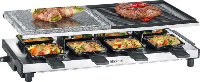 Raclette-Grill mit Naturgrillstein und Grillplatte RG 2373 