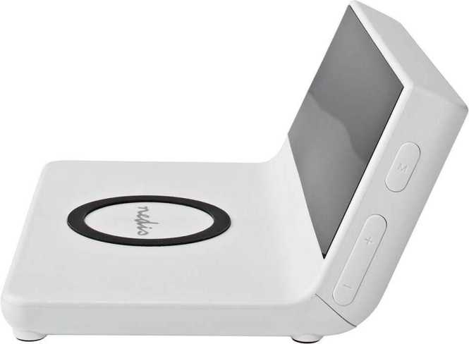 Wecker mit kabellosem Ladegerät für Smartphone WCACQ20WT 
