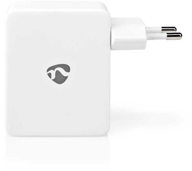 USB-Netzladegerät 4x USB A 2x2,4A 2x1A 24W weiß 