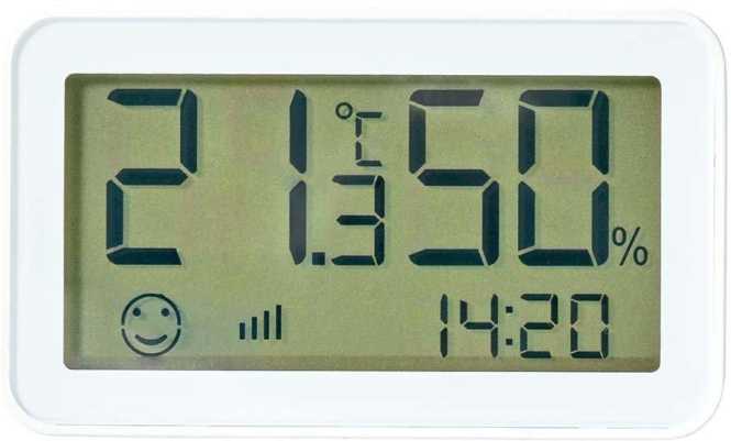 Klimasensor ZigBee 3.0 Batteriebetrieben 17x75x45 mm weiß 
