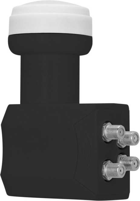 Universal Quattro LNB Feed 40 mm DM F-Anschlüsse schwarz 