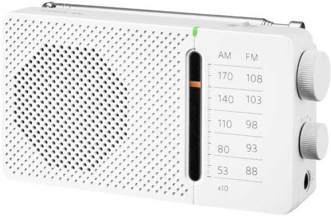 Radio SR-36 Taschenformat 2xAA Batterien weiß 