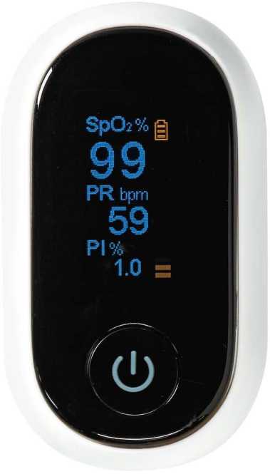 SmartLife Pulsoximeter Bluetooth OLED-Anzeige Pulsfrequenz Sauerstoffsättigung 