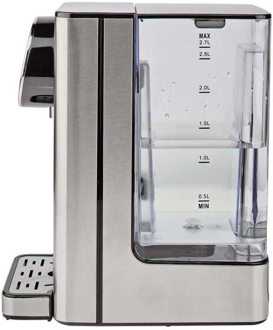 Heißwasserspender 2,7 Liter 2600W Aluminium / schwarz 