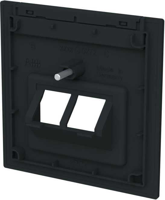 Zentralscheibe 2-fach, UAE mit Beschriftungsfeld 