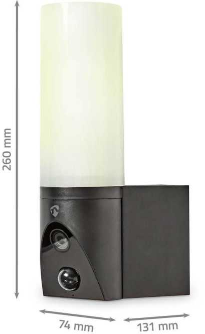 SmartLife Außenkamera Full HD 1080p mit Bewegungssensor Nachtsicht Schwarz 