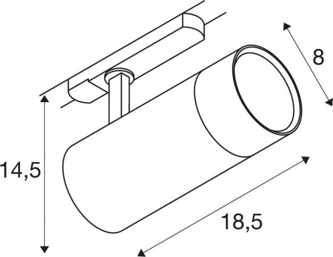 rackspot V 3Ph. 25/30/35W 927/930/940 24°-60° weiß 