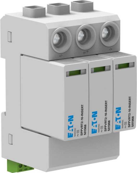Überspannungsableiter steckbar 1000V DC T2 2p+PE 