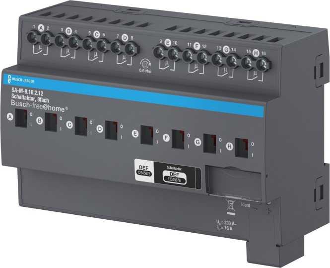Schaltaktor 8-fach 16 A REG 