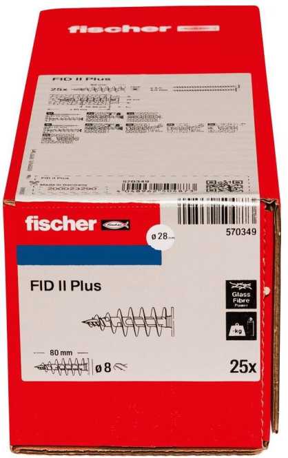 Dämmstoffdübel FID II Plus 80 mm 