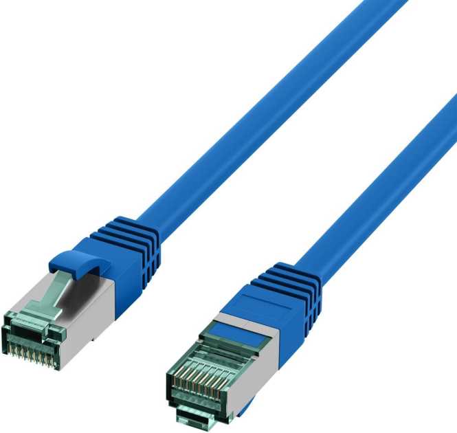 RJ45 Patchkabel S/FTP Kat.6A LSZH 3m blau 