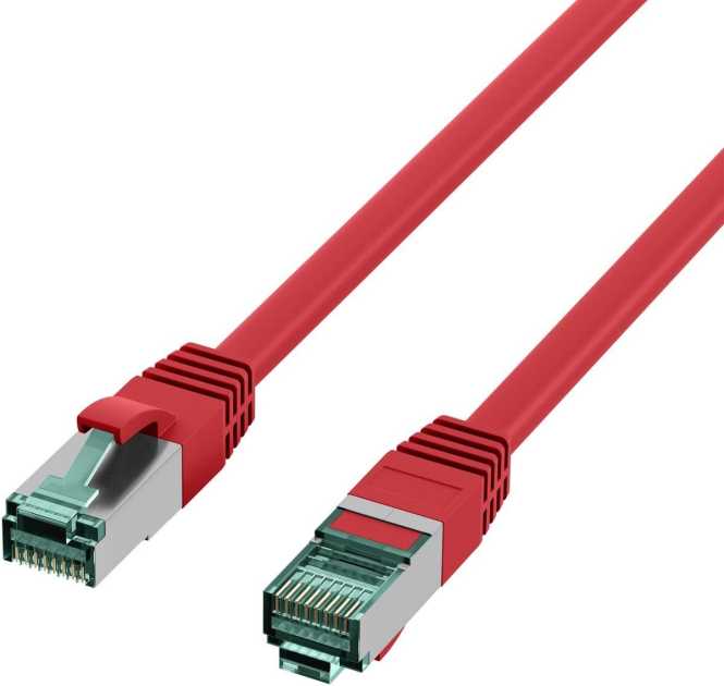 RJ45 Patchkabel S/FTP Kat.6A LSZH 1m rot 