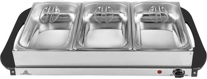 2 in 1 Buffetwärmer und Warmhalteplatte 4.1 