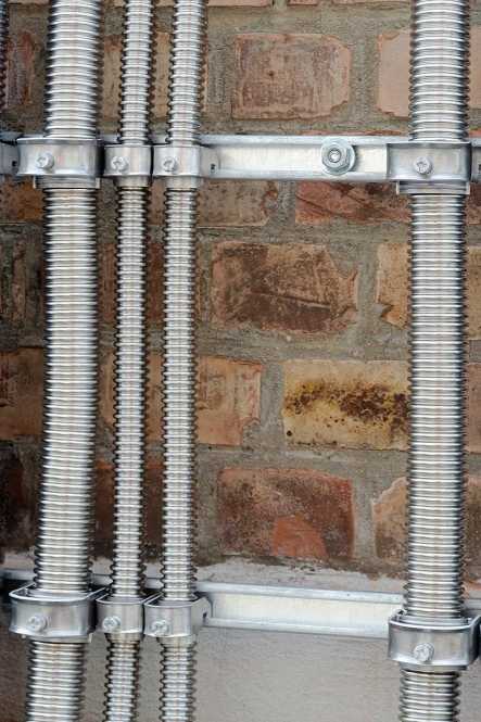 Kabelschutzschlauch aus Edelstahl V4A ESW 50 biegsam gewellt 25m 