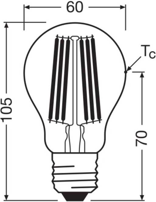 LED Lampe Classic A ENERGY EFFICIENCY A S 7,2W 840 Clear E27 