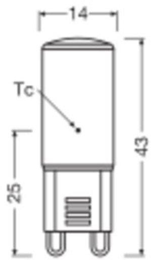 LED Lampe PIN G9 P 1,9W 827 Clear G9 