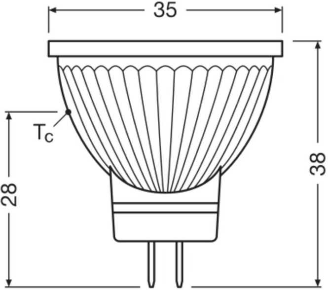 LED Reflektorlampe MR11 P 1,8W 827 GU4 