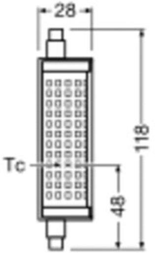 LED Stablampe LINE R7S 19W 840 Clear R7s 